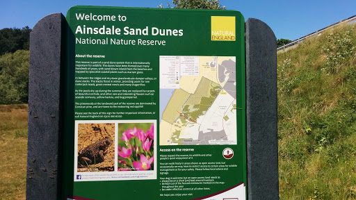 Ainsdale Sand Dunes Info Board.