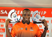 Rodney Ramagalela of Polokwane City voted player of the month of October and his goal wins a goal of the month of October during 2017 PSL Absa Monthly Awards Announcement at PSL Offices in Parktown ,Johannesburg South Africa on 09 November 2017.
