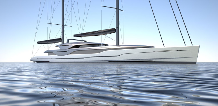 The components for the automated sails are all hidden, freeing up the vast amount of outside space. Ripple is a striking example of the elegance of luxury sailing.