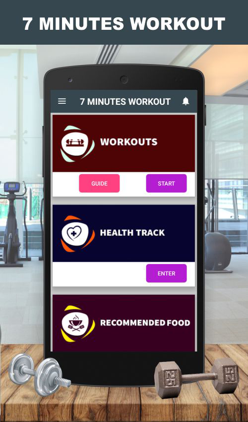 Android application Healthy and Fit - Workout 7 Minutes screenshort