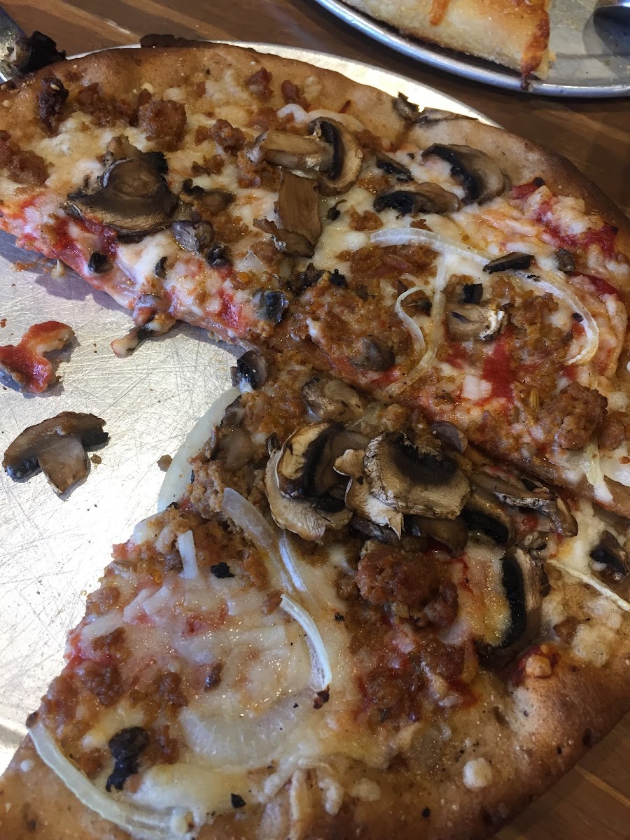 Delicious gf and dairy free pizza