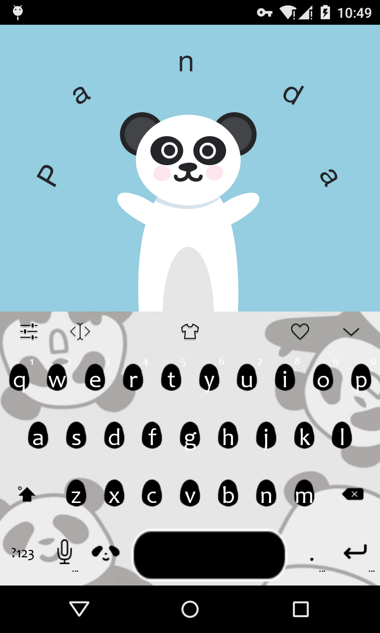 Android application Emoji Keyboard-Panda screenshort