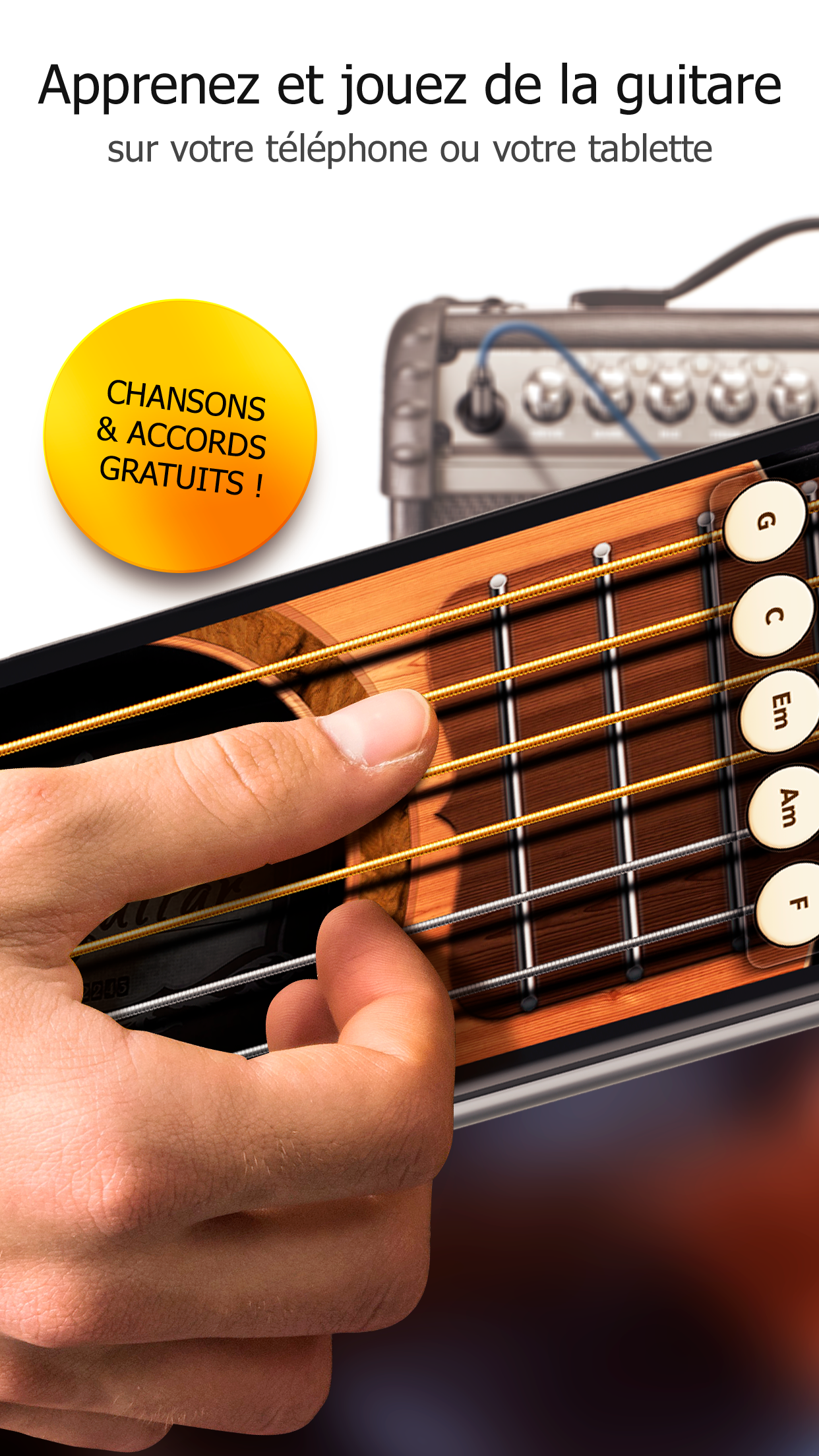 Android application Real Guitar - Music Band Game screenshort