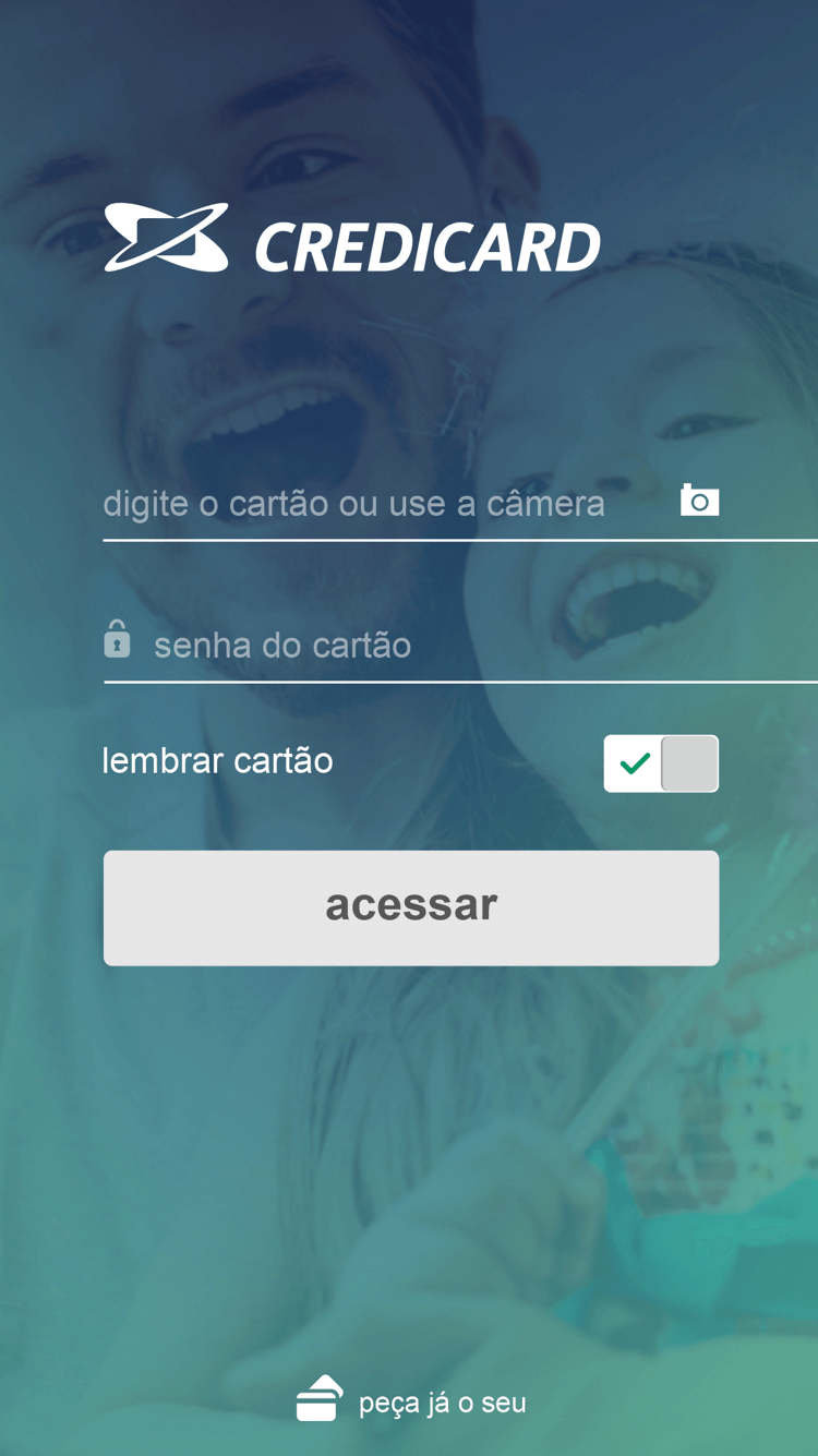 Android application Credicard: Cartão de crédito screenshort
