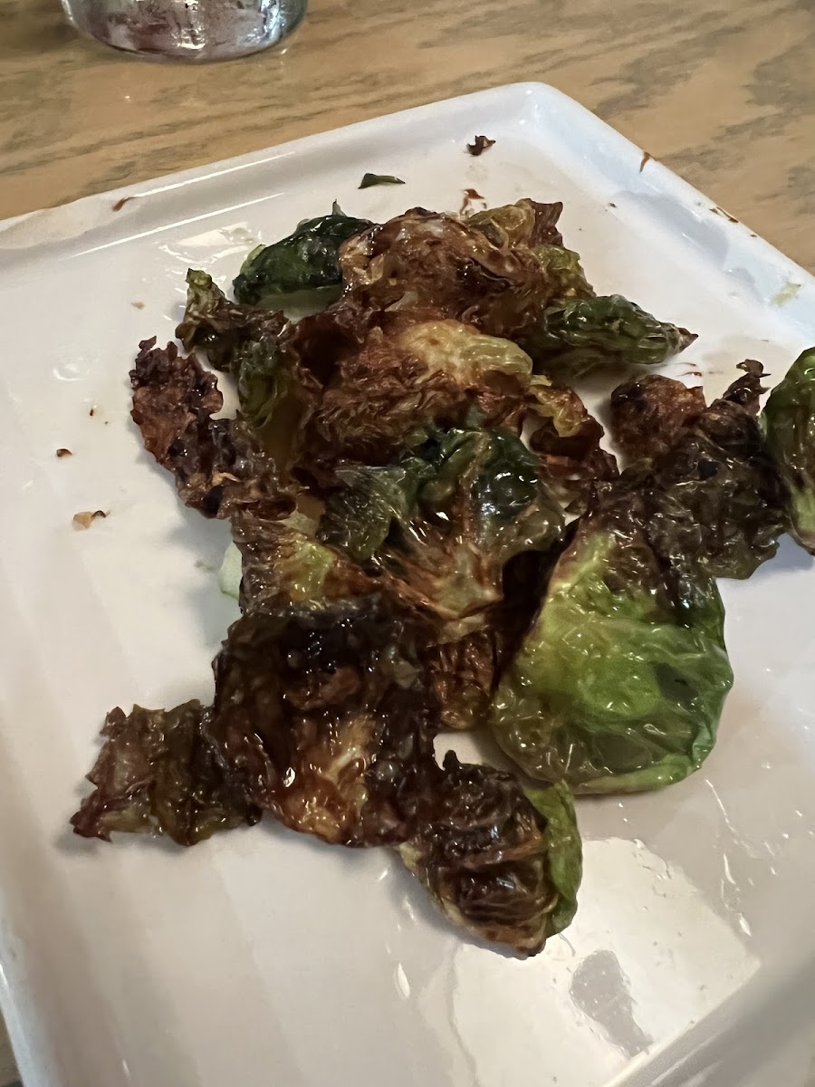 Crispy fried brussel sprouts