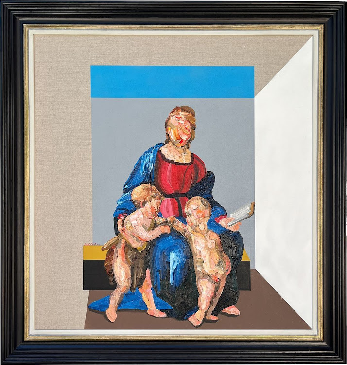Frans Smit, After Raphael, Mary, Christ and the Young John The Baptist. Also Known As The Madonna of the Goldfinch (2024)