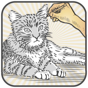 Download Cute cat drawing For PC Windows and Mac