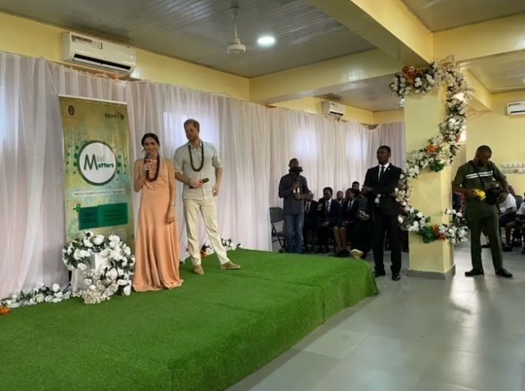 The couple chose to kick off their Nigeria visit with a show of support for a two-day mental health summit