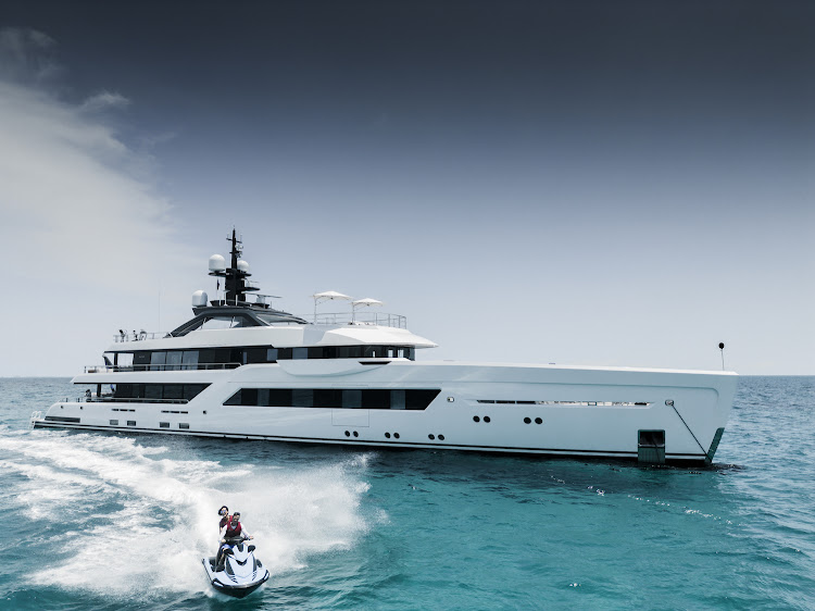 Damen Yachts showed its new 60m Entourage.