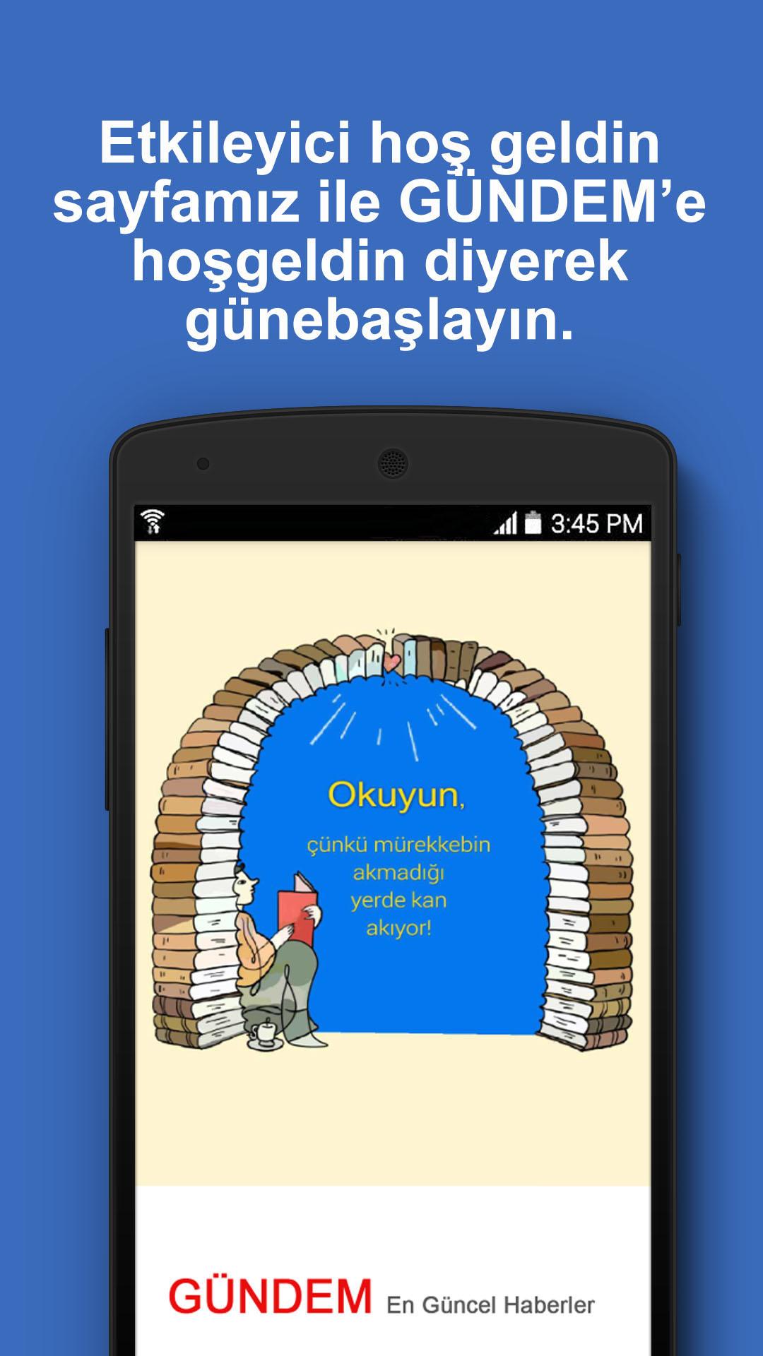 Android application GÜNDEM:Haber Asistanınız screenshort