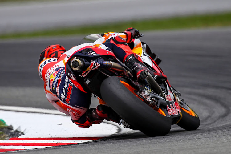 Marc Marquez of Repsol Honda Team in action during the third and final day of the MotoGP official testing session on February 09, 2020, held at Sepang International Circuit in Sepang, Malaysia.