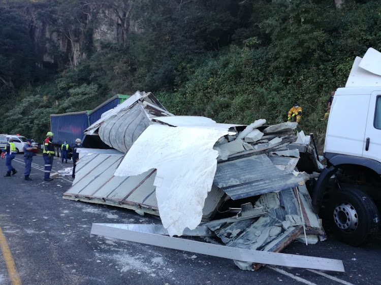 Four people have died in KZN after a crash involving two trucks and several cars.
