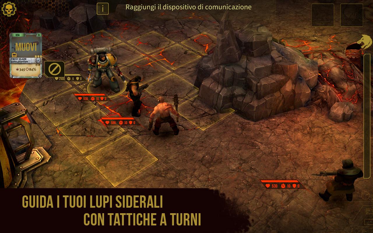 Android application Warhammer 40,000: Space Wolf screenshort