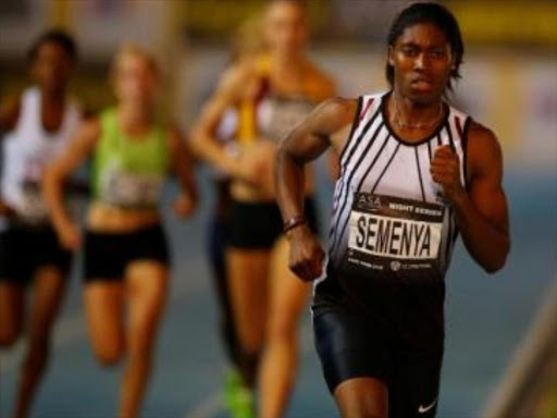 Caster Semenya competes in this picture taken March 22, 2016. Photo/REUTERS/Mike Hutchings