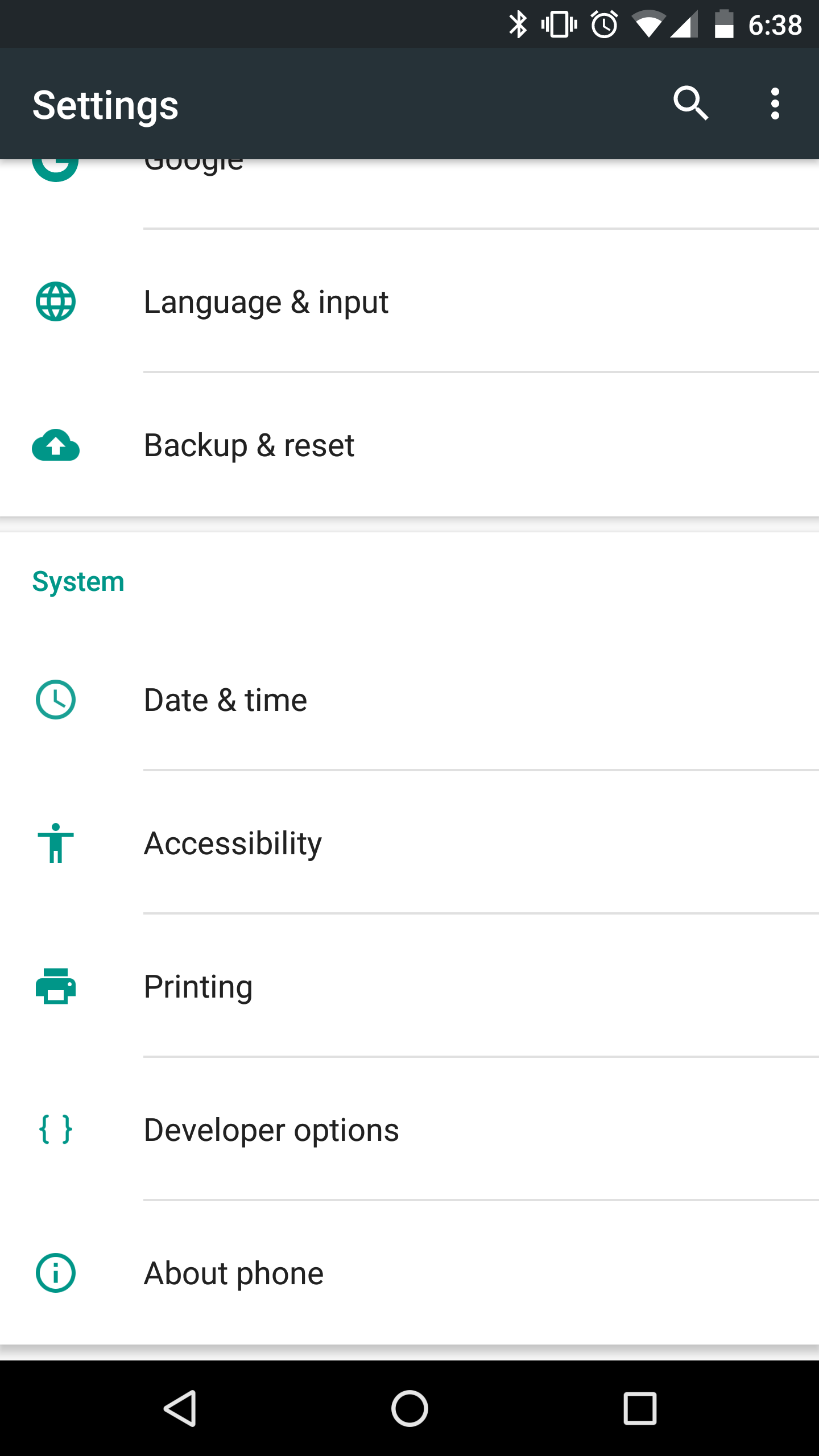 Android application Android Accessibility Suite screenshort