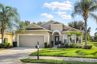 Orlando villa, gated Davenport community, games room, south-facing pool and spa, close to Disney