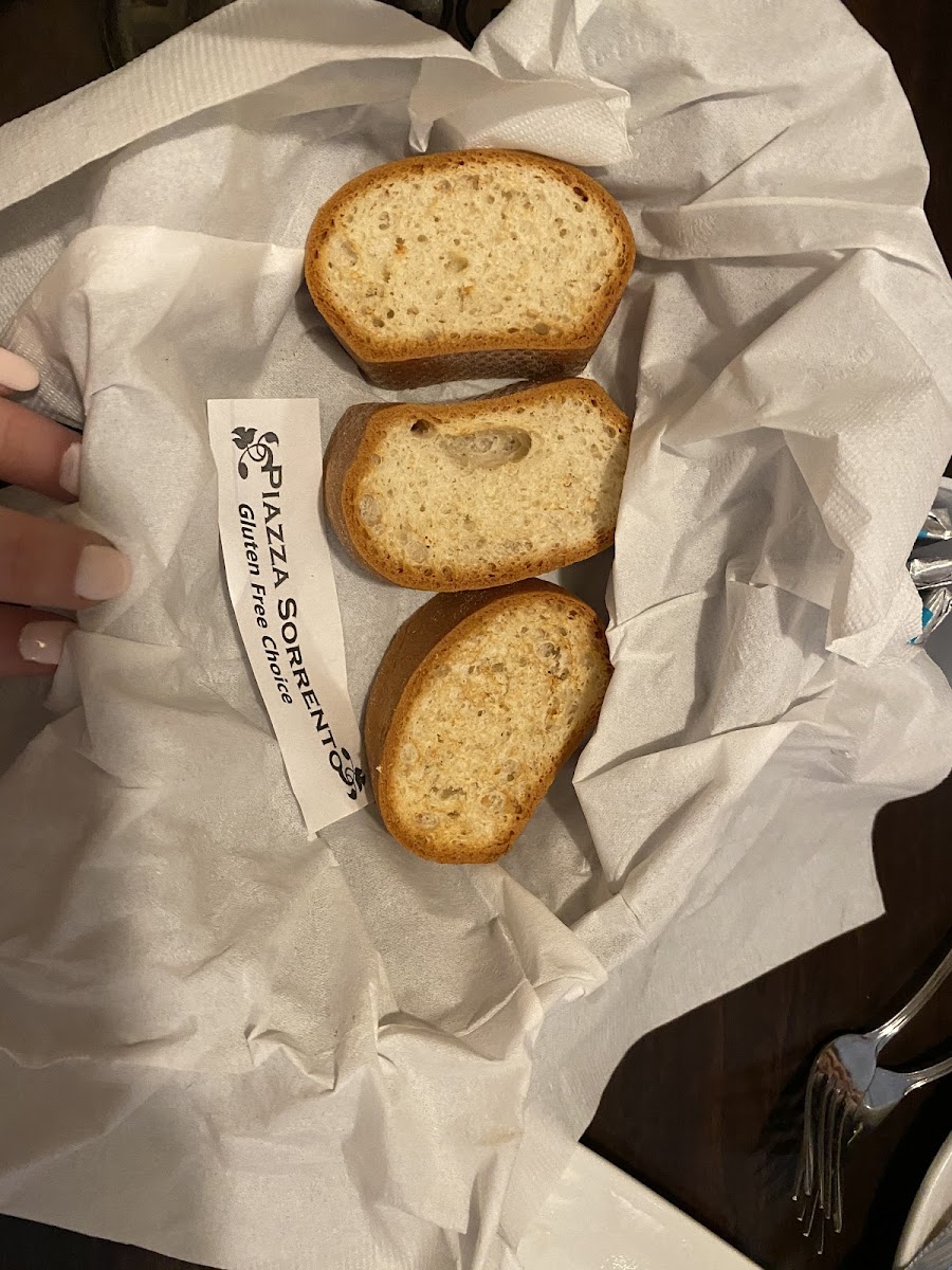 Gluten-Free Bread/Buns at Piazza Sorrento