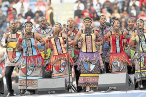 TOP ACT: The Soweto Gospel Choir will perform during the ANC centenary celebrations in Bloemfontein on Sunday. PHOTO: VELI NHLAPO