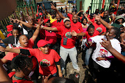 Members of the National Education, Health and Allied Workers Union (Nehawu).