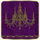 Download Purple Gold Chandelier Go Launcher theme For PC Windows and Mac v.2.0.