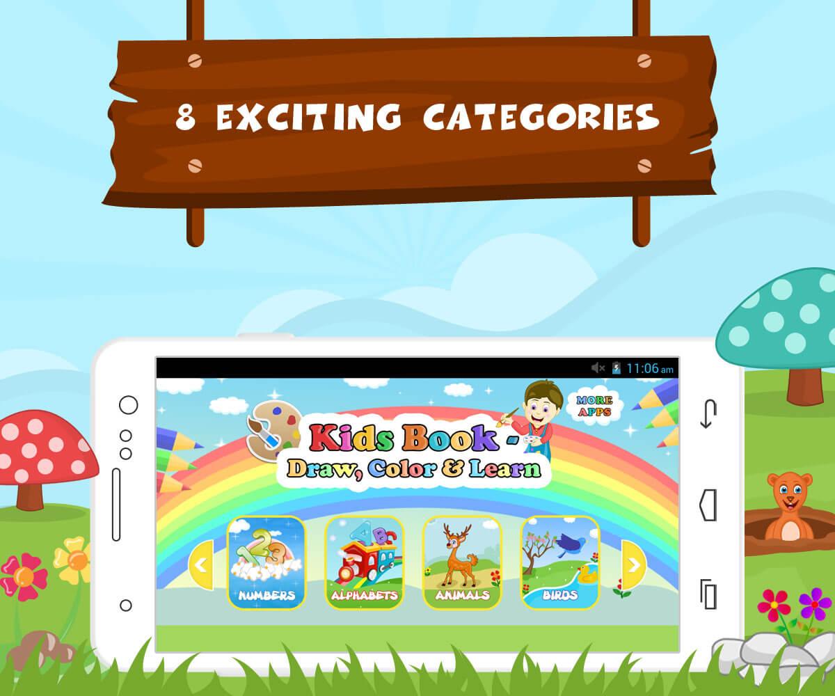 Android application Kids Book- Draw, Color &amp; Learn screenshort