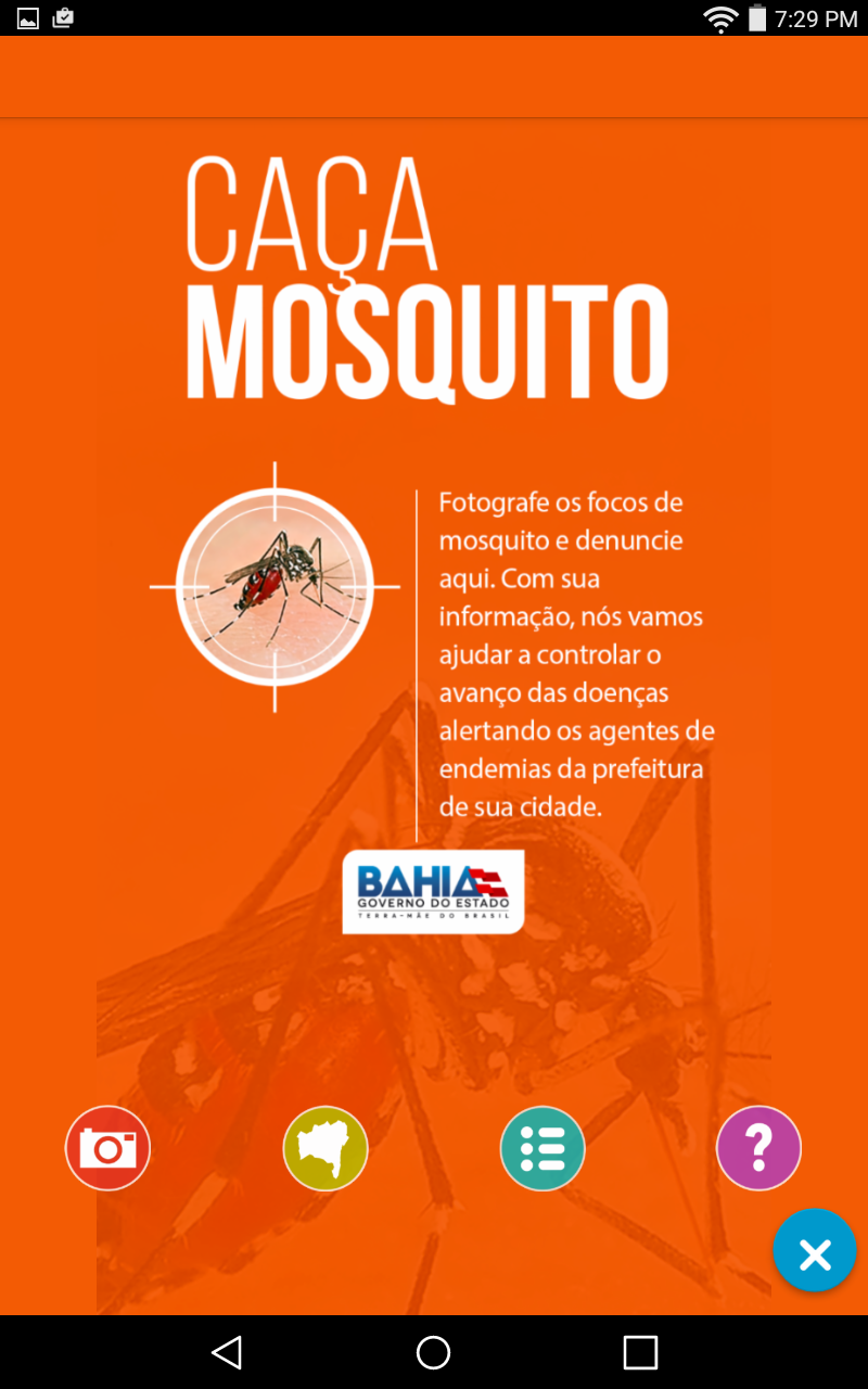 Android application Caça Mosquito screenshort