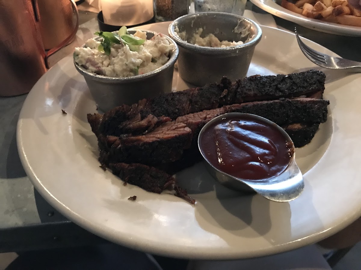 Beef Brisket and potato salad #yum