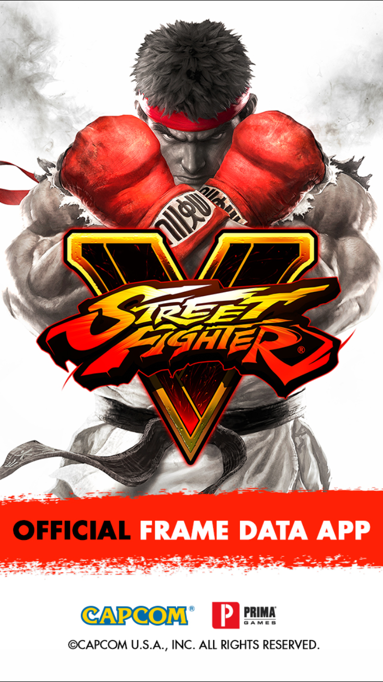 Android application Street Fighter V Frame Data screenshort