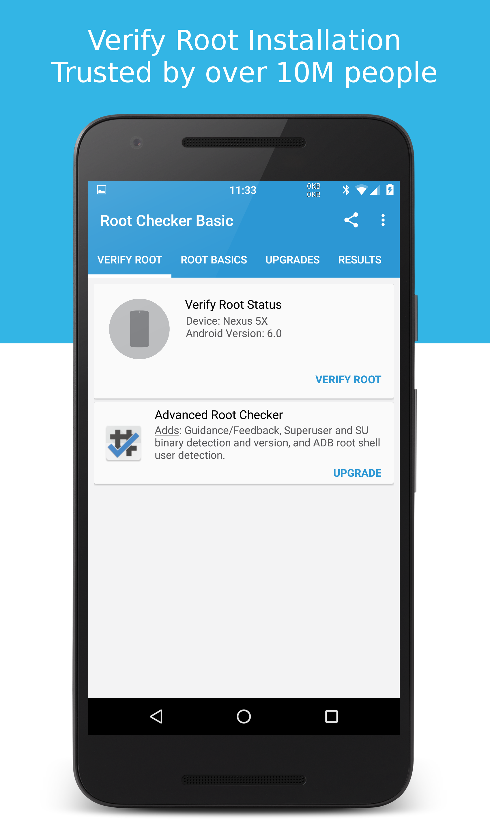 Android application Root Checker screenshort