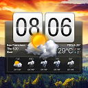 ダウンロード Flip Clock & Weather Widget をインストールする 最新 APK ダウンローダ