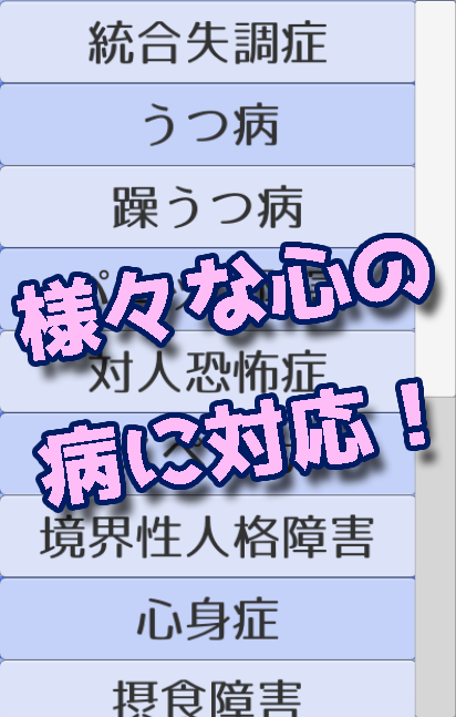 Android application 心の病診断アプリ-10の質問で精神病を簡単診断！- screenshort
