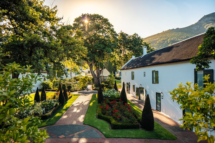 The Grande Roche Hotel gardens.