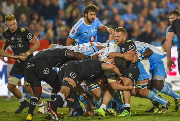Armand van der Merwe of the Cell C Sharks during the 2018 Super Rugby game between the Bulls and the Sharks at Loftus Versveld, Pretoria on 12 May 2018.
