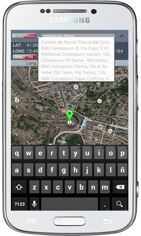 Широта Долгота GPS мест — приложение на Android