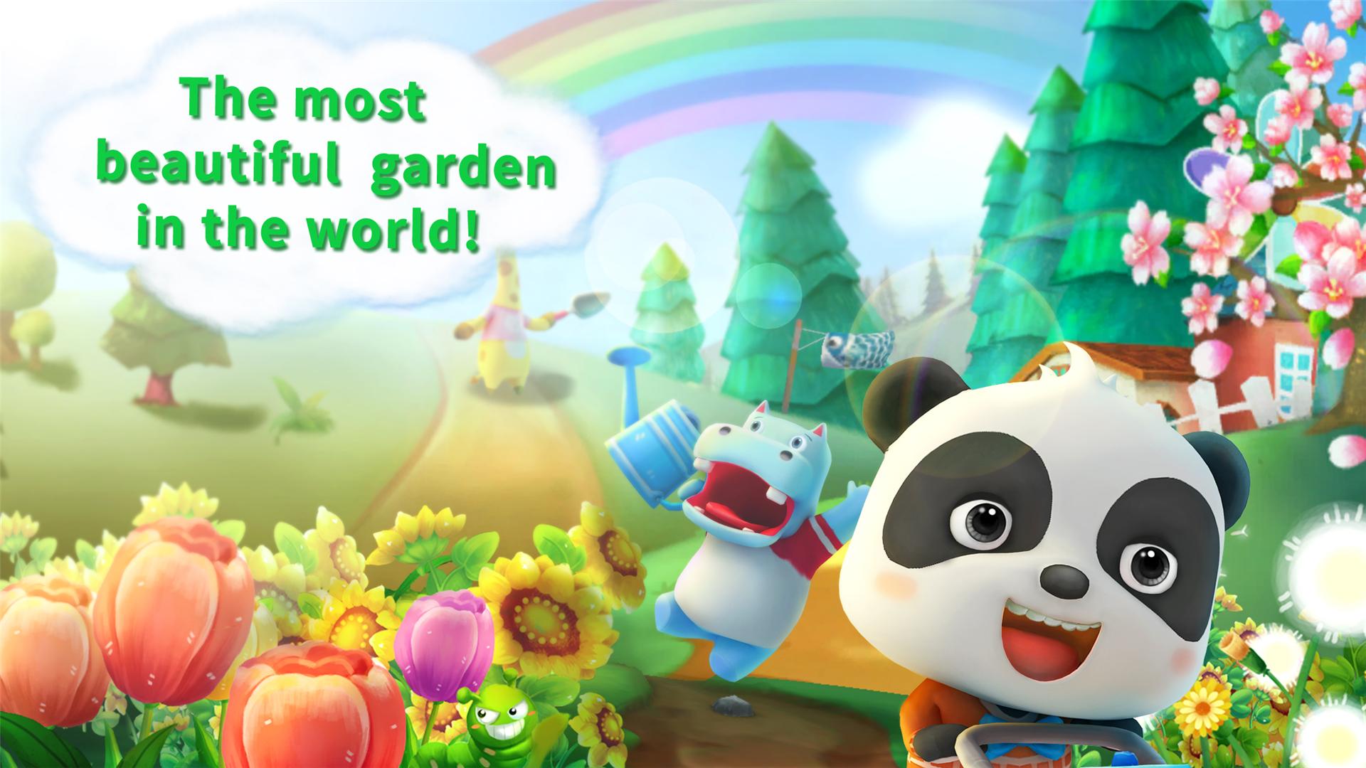 Android application Baby Pandas Flower Garden screenshort