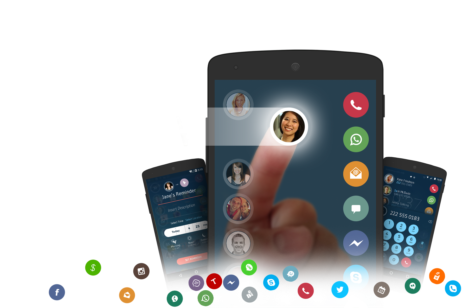 Android application Contacts, Phone Dialer & Caller ID: drupe screenshort