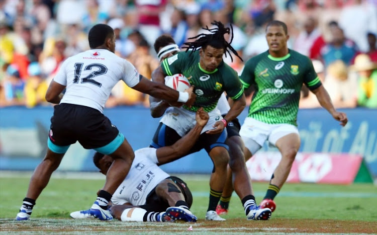 The Blitzboks in action against Fiji.