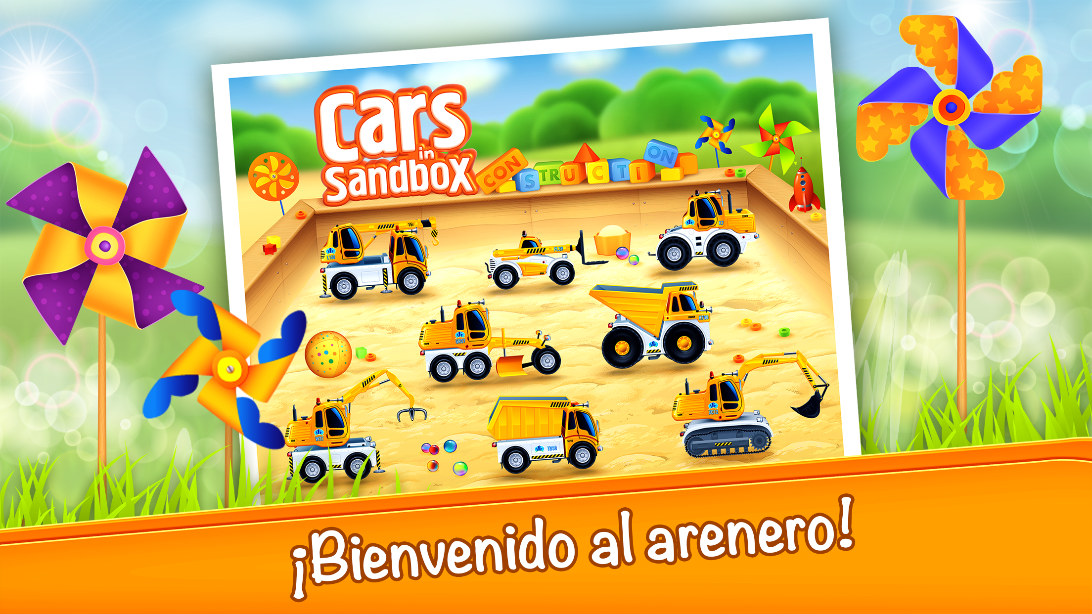 Android application Kids vehicles in sandbox PRO screenshort