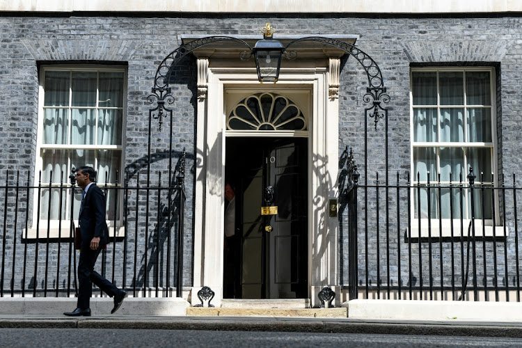 British Prime Minister Rishi Sunak leaves Downing Street in London, Britain, May 1 2024. Picture: REUTERS/CHRIS JA RATCLIFFE.