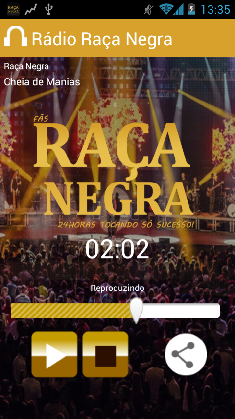 Android application Raça Negra screenshort