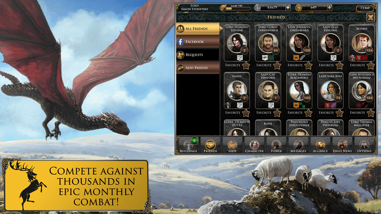 Android application Game of Thrones Ascent screenshort