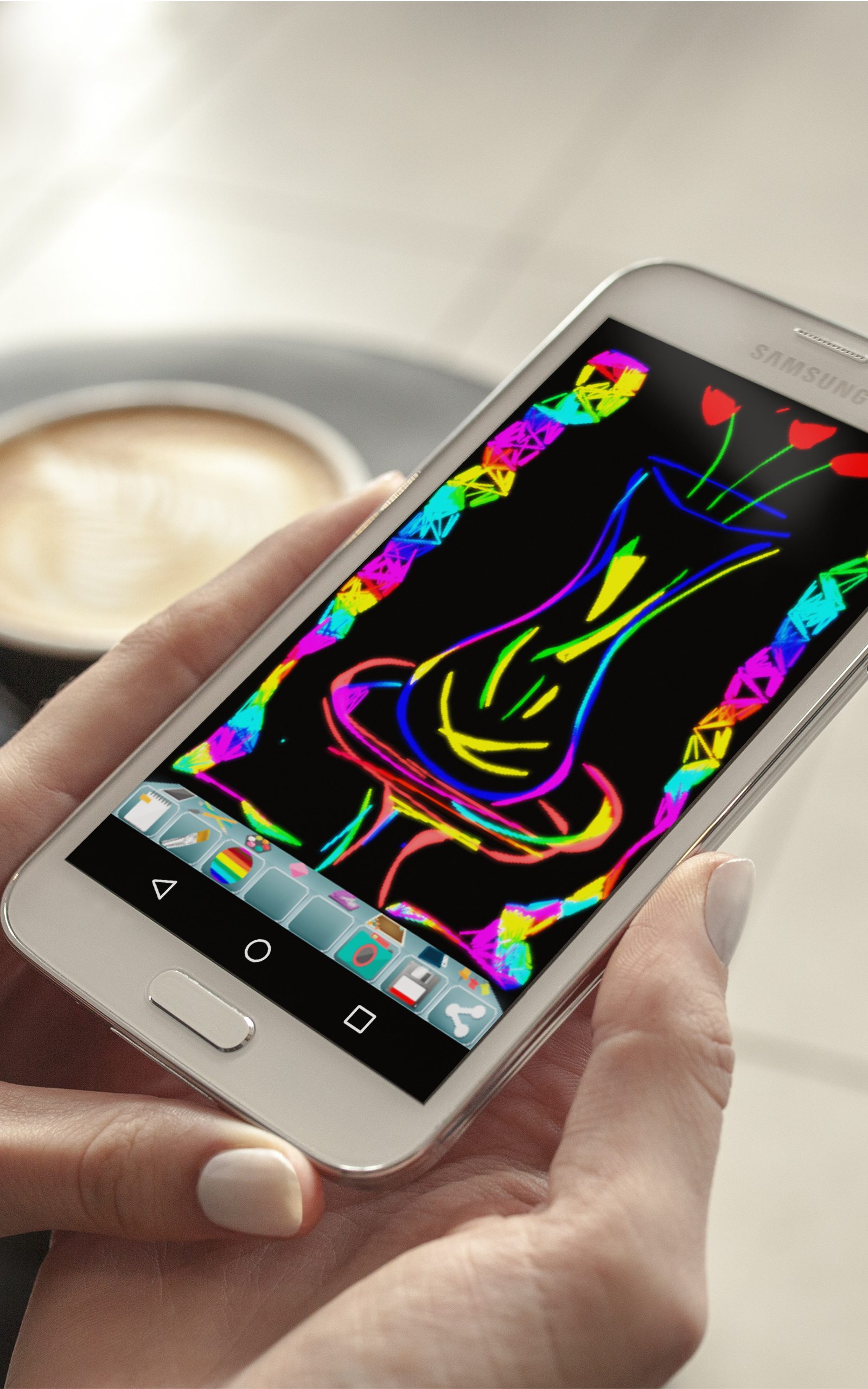 Android application Doddle Color Draw screenshort