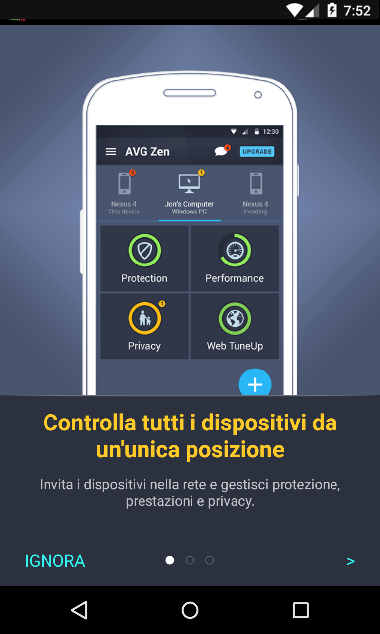 Android application AVG Zen – Protect more devices screenshort