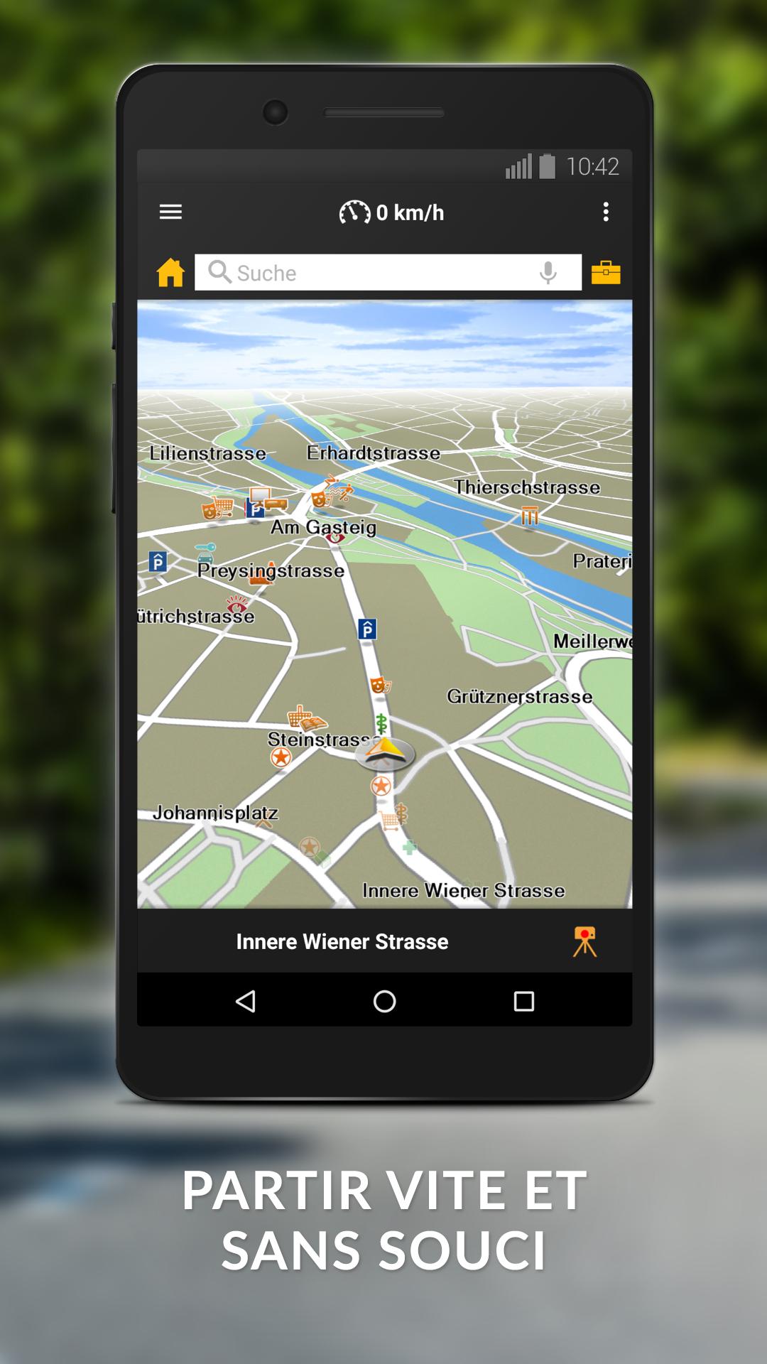 Android application NAVIGON Europe screenshort