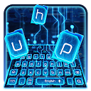 ダウンロード Blue Electric Circuit Keyboard Theme をインストールする 最新 APK ダウンローダ