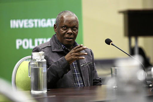 CLASH COMING: Pongola ANC councillor Nqaba Mkhwanazi gives evidence at the Moerane Commission into political killings Picture: Jackie Clausen