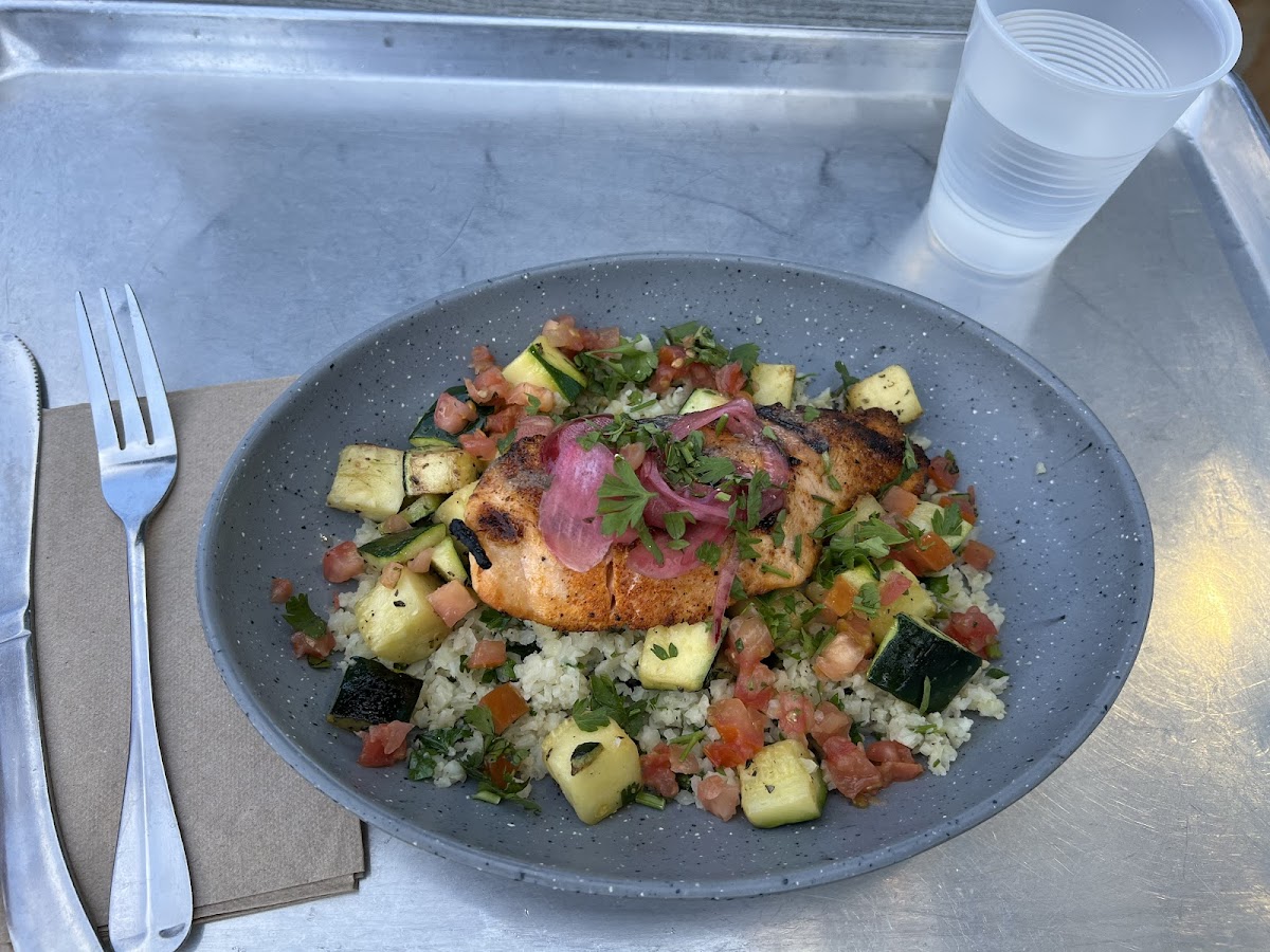 salmon paleo bowl