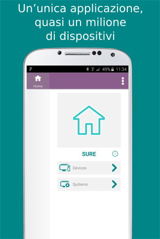 Android application SURE - Smart Home and TV Universal Remote screenshort