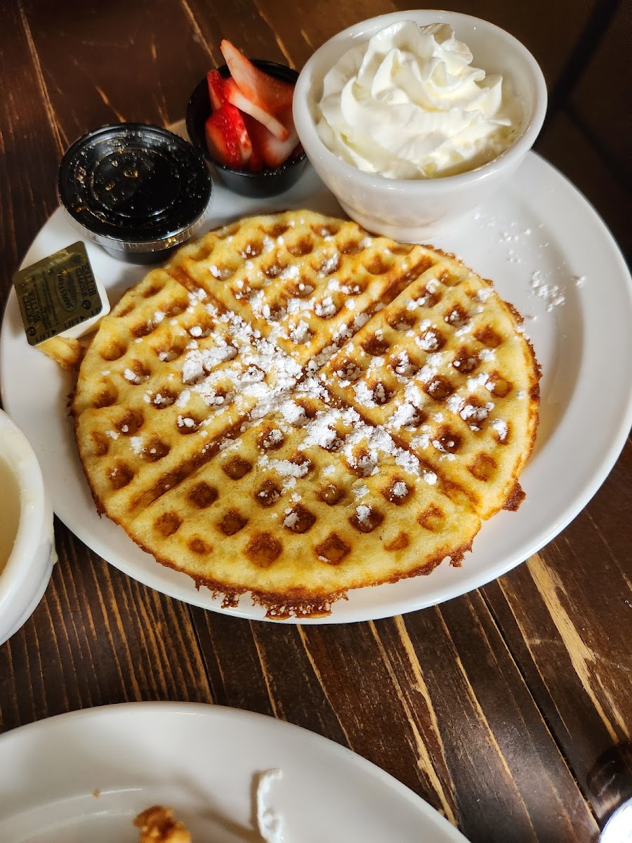 Strawberrys and Cream Waffle