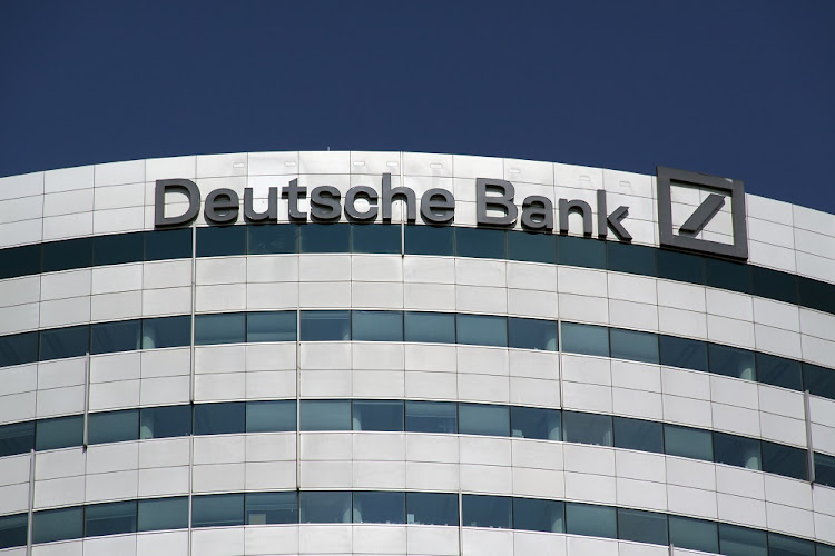 FILE PICTURE: August 30, 2015: Office of the Deutsche bank in Amsterdam.